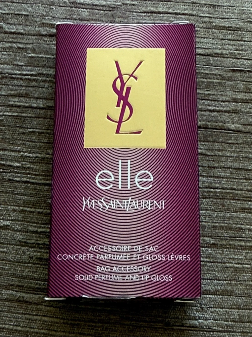 Yves Saint Laurent Elle solid fragrance and lip gloss bag accessory set